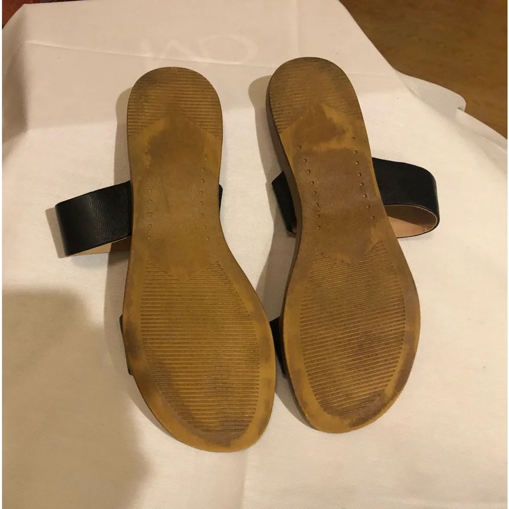 Madden Girl Flat Black Sandal, Size 7 Med - Picture 6 of 7